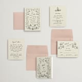 "Sundaland Gardens" - Wedding Invitations in Ivory by Ani Somi - Invitation Suite