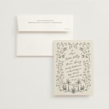 "Sundaland Gardens" - Wedding Invitations in Ivory by Ani Somi - Invitation with Envelope
