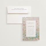 "English Garden" - Wedding Invitations in Daffodil by Lindsay Megahed - Invitation with Envelope