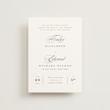 "Vow" - Wedding Invitations in Tuxedo by Leah Bisch - Front