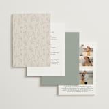 "Soft Arch" - Wedding Invitations in Sage by Erica Krystek - Back of Card Options