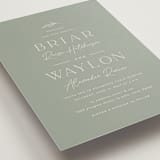 "Soft Arch" - Wedding Invitations in Sage by Erica Krystek - Detail