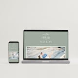 "Soft Arch" - Wedding Invitations in Sage by Erica Krystek - FREE Wedding Website