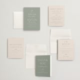 "Soft Arch" - Wedding Invitations in Sage by Erica Krystek - Invitation Suite