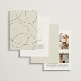 "Elegant Type" - Wedding Invitations in Cream by Louise Kay - Back of Card Options