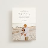 "Minimalist Photo" - Wedding Invitations in Ivory by Nicole Walsh - Front