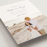 "Minimalist Photo" - Wedding Invitations in Ivory by Nicole Walsh - Detail