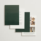 "Green Wreath" - Wedding Invitations in Champagne by Lori Wemple - Back of Card Options