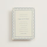 "Florence" - Wedding Invitations in Sky by Kelly Watkins - Front