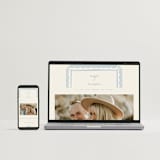 "Florence" - Wedding Invitations in Sky by Kelly Watkins - FREE Wedding Website