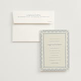 "Florence" - Wedding Invitations in Sky by Kelly Watkins - Invitation with Envelope
