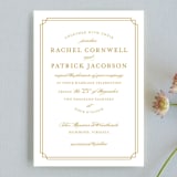 "Luxe Border" - Wedding Invitations in Gold by Sarah Brown - Front