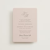 "Arch Monogram" - Wedding Invitations in Dusty Rose by Kelly Schmidt - Front
