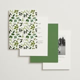 "Greenery" - Wedding Invitations in Fern by Susan Moyal - Back of Card Options