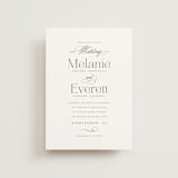 "Pearl" - Wedding Invitations in Chantilly by Jessica Williams - Front