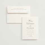 "Pearl" - Wedding Invitations in Chantilly by Jessica Williams - Invitation with Envelope