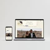 "Linen and Cloth" - Wedding Invitations in Almond by Peony Rose Design - FREE Wedding Website