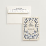 "Santa Catalina" - Wedding Invitations in Marseille Bleu by Ani Somi - Invitation with Envelope