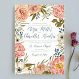 "Garden Rose" - Wedding Invitations in Garden Rose by Wildfield Paper Co - Front