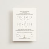 "City Center" - Wedding Invitations in Cotton by Erin L. Wilson - Front