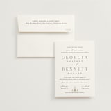 "City Center" - Wedding Invitations in Cotton by Erin L. Wilson - Invitation with Envelope