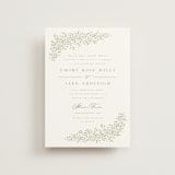 "Villa" - Wedding Invitations in Leaf by Kristie Kern - Front
