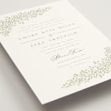 "Villa" - Wedding Invitations in Leaf by Kristie Kern - Detail
