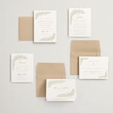 "Villa" - Wedding Invitations in Leaf by Kristie Kern - Invitation Suite