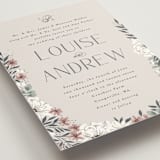 "Illuminated Storybook" - Wedding Invitations in Linen by Alethea and Ruth - Detail