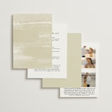 "Floral Splash" - Wedding Invitations in Wheat by Keen Peachy - Back of Card Options