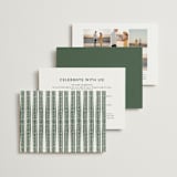 "Block Print Frame" - Wedding Invitations in Fern by Katharine Watson - Back of Card Options