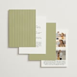 "Aspen" - Wedding Invitations in Lake by Robert and Stella - Back of Card Options