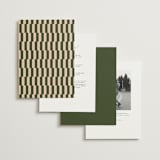 "Martini" - Wedding Invitations in Olive by Pixel and Hank - Back of Card Options