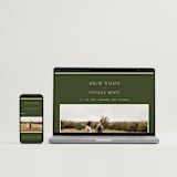 "Martini" - Wedding Invitations in Olive by Pixel and Hank - FREE Wedding Website