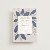 "Bouquet" - Wedding Invitations in Cobalt by Jen Owens - Front