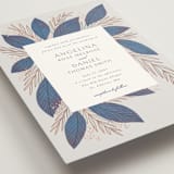 "Bouquet" - Wedding Invitations in Cobalt by Jen Owens - Detail