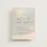 "Daybreak" - Wedding Invitations in Dove by Olivia Kanaley Inman - Front