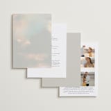 "Daybreak" - Wedding Invitations in Dove by Olivia Kanaley Inman - Back of Card Options