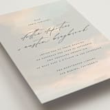 "Daybreak" - Wedding Invitations in Dove by Olivia Kanaley Inman - Detail