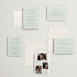 "Merryvale" - Wedding Invitations in Sky by Kelly Schmidt - Invitation Suite