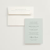 "Merryvale" - Wedding Invitations in Sky by Kelly Schmidt - Invitation with Envelope
