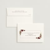 "Dried Floral Wreath" - Wedding Invitations in Cabernet by Erin Deegan - FREE Recipient Addressing