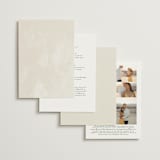 "Simply" - Wedding Invitations in Linen by Brianne Larsen - Back of Card Options