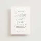 "Modern Romance" - Wedding Invitations in Navy by Hooray Creative - Front