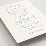 "Modern Romance" - Wedding Invitations in Navy by Hooray Creative - Detail