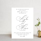 "Sweet Nothings" - Wedding Invitations in Linen by Keen Peachy - Front