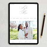 "Sweet Nothings" - Wedding Invitations in Linen by Keen Peachy - FREE Wedding Website