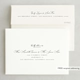 "Sweet Nothings" - Wedding Invitations in Linen by Keen Peachy - FREE Recipient Addressing