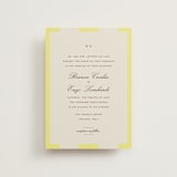"Campania" - Wedding Invitations in Limone by Megan Davis - Front