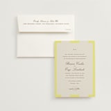 "Campania" - Wedding Invitations in Limone by Megan Davis - Invitation with Envelope
